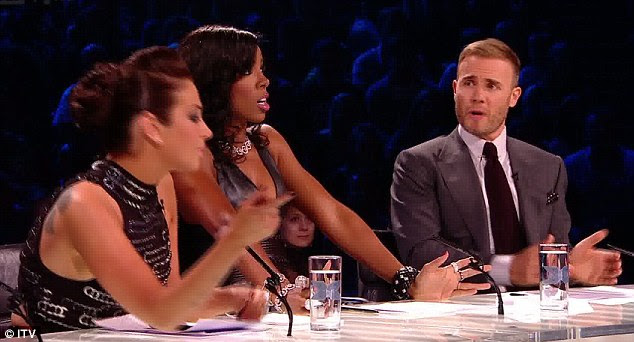 'I don't care what happens backstage': Gary Barlow tried to bring the focus of the panel back to Misha's performance