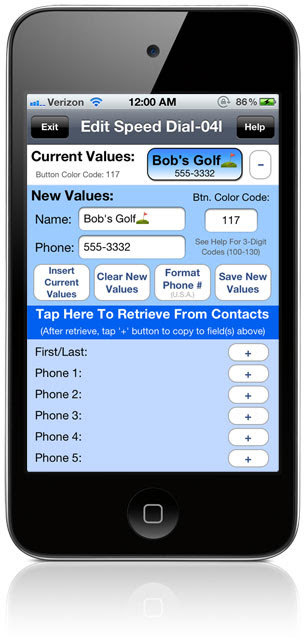 Speedy Dial! - Speed Dial App For The iPhone (BFSApps ...
