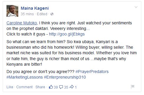maina on kanyari