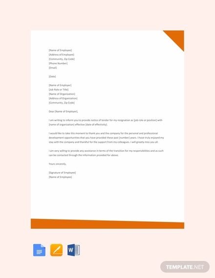 resignation letter malaysia 1 month notice