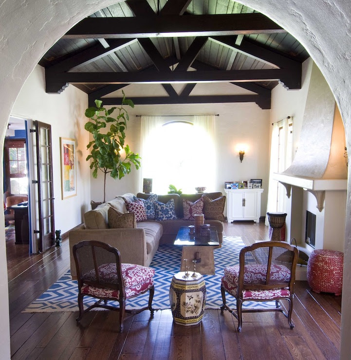 Exposed Wood Beams - Eclectic - living room - Amie Sherry Designs