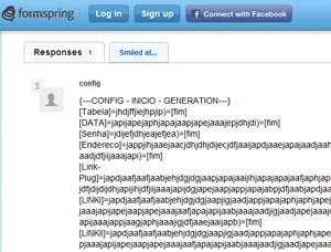 Código postado no site Formspring é baixado por vírus, que o interpreta como comando (Foto: Reprodução/Kaspersky)