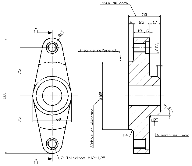 Piezas mecanicas dibujo tecnico Imagui