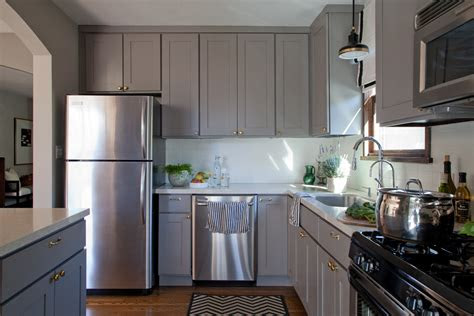 inspiring grey kitchen cabinet design ideas