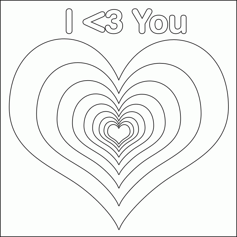 Free Rainbow Heart Coloring Pages, Download Free Rainbow ...
