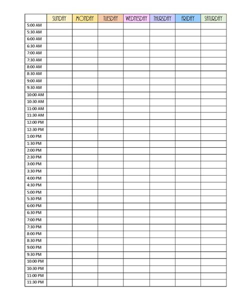  blank weekly calendar editable pdf word or image