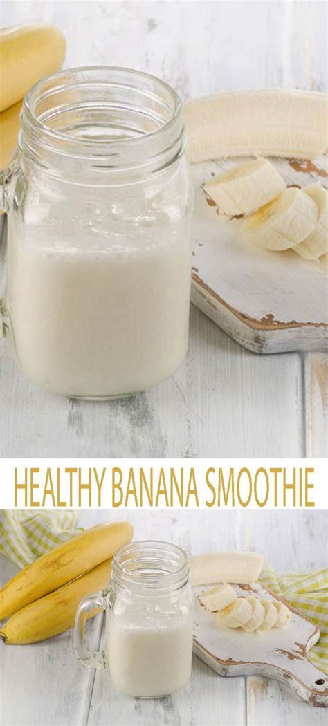 simple banana smoothie ingredients recipe letter