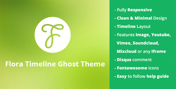 Flora - Responsive Timeline Ghost Theme - Ghost Themes Blogging