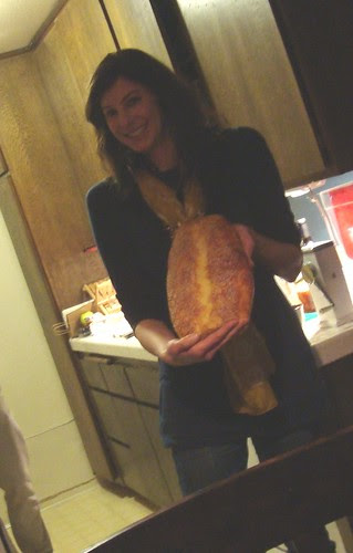 Anna Showing Homemade Bread
