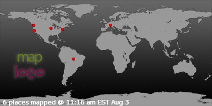 Locations of Site Visitors