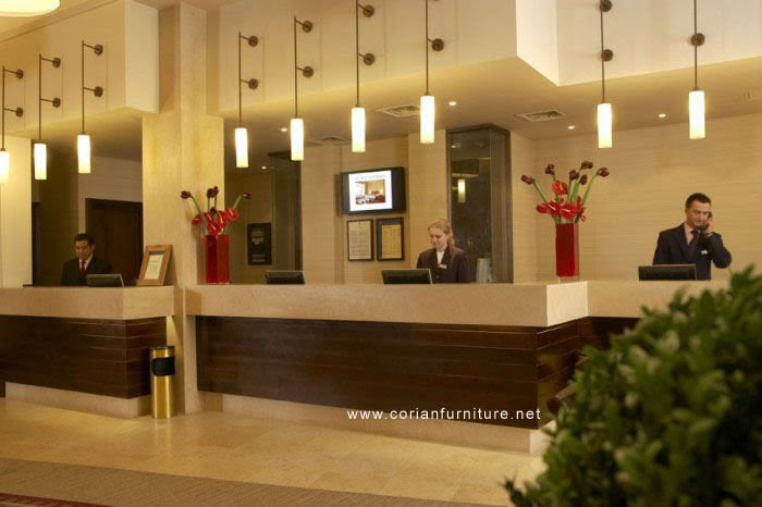 Corian Custom Made New Design Hotel Check In Counter Rt-344 - Buy ...