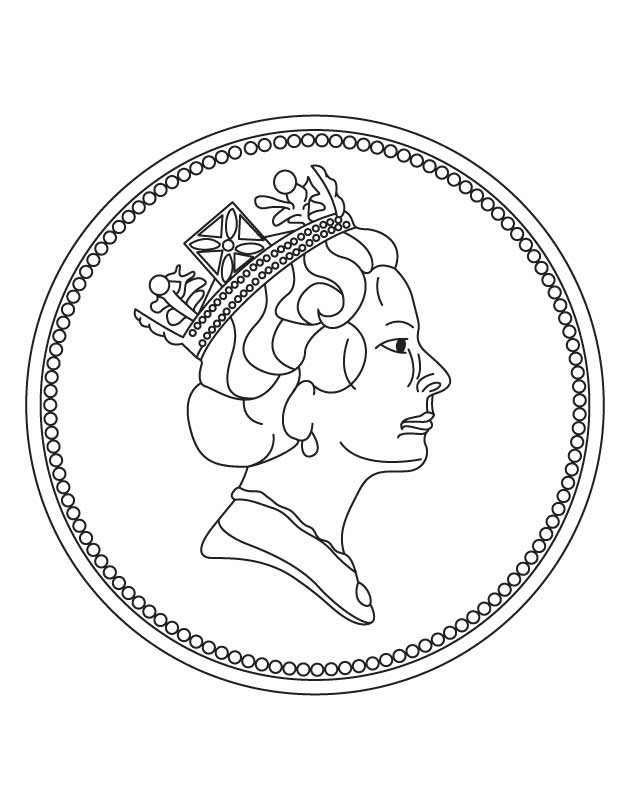 Download New one penny coin coloring page | Download Free New one penny coin coloring page for kids ...