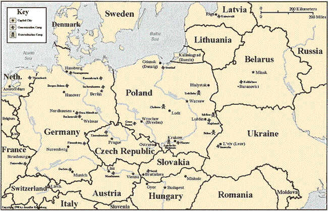 with Camp / Function / Location / Date Established / Date Evacuated / Date 