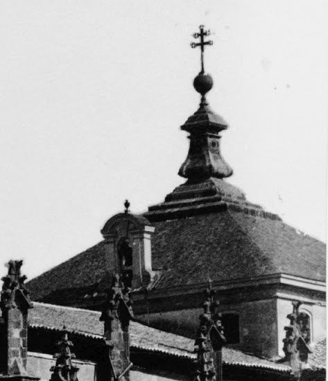 Cimborrio de la Catedral de Toledo en el siglo XIX. Fotografía de Jean Laurent (detalle)