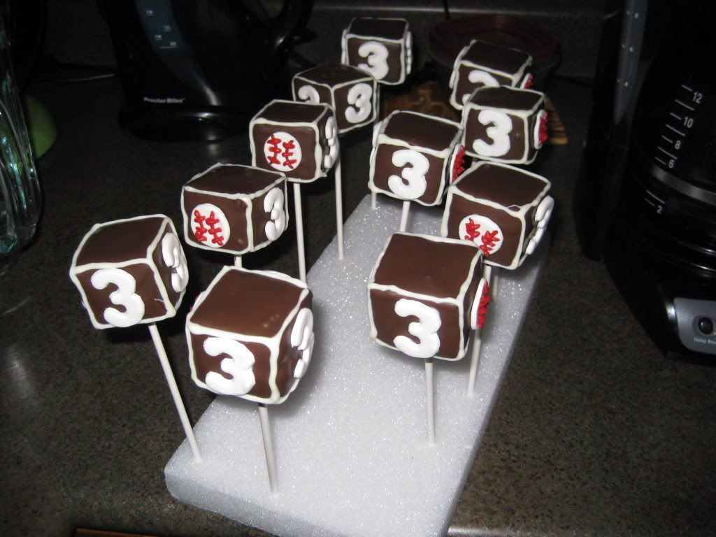 3rd Birthday Baseball Blocks