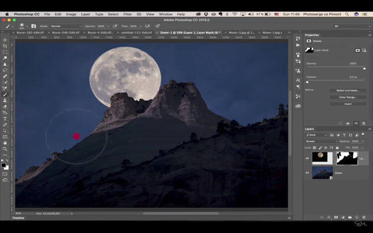 Add moon photoshop 20