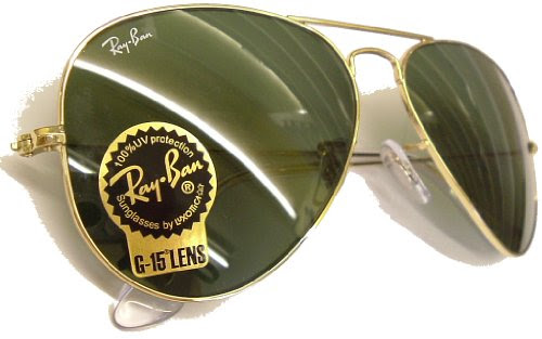 Ray Ban Sunglasses Aviator Large Metal RB3025 L0205 Arista/Crystal Green, 58mm