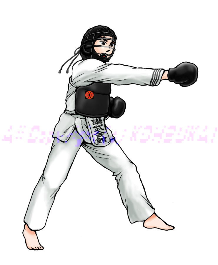 日本拳法 講武会館 男イラスト