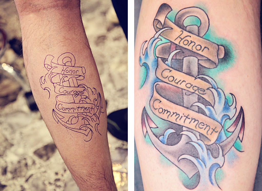 tattoo before after