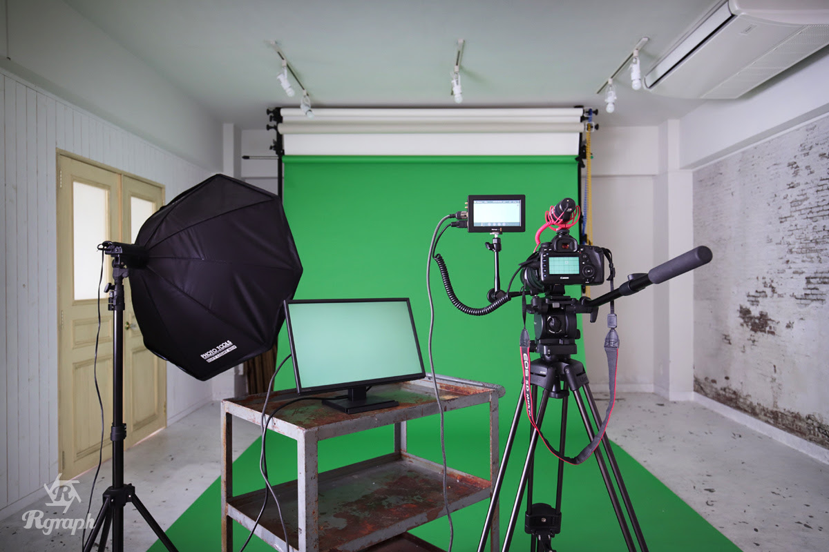 クロマキー合成！大阪フォトスタジオ 。  株式会社Rgraph（アール 