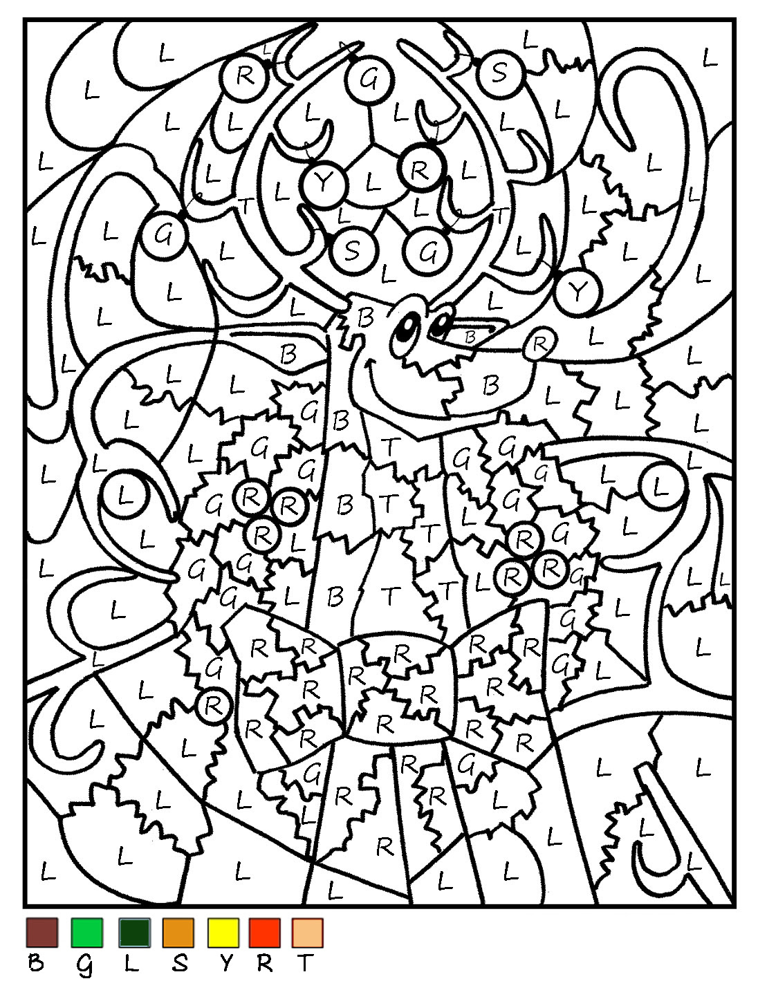Estremamente disegni semplici da colorare di Natale 2014 CH89