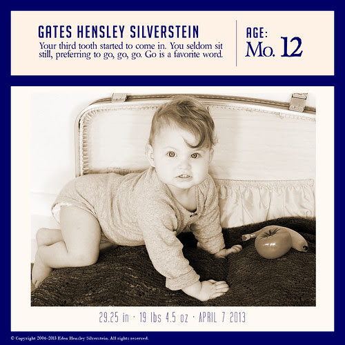 Gates' Twelve Month Portrait