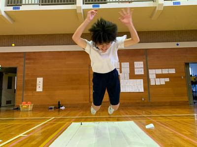 立ち幅跳び 越前市 武生第五中学校