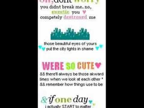 A Video Containing Pictures, Icons And Quotes About Heartbreak To The Song 