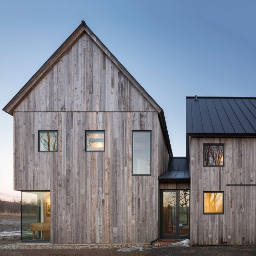 Toronto firm LAMAS design Townships Farmhouse near Montreal