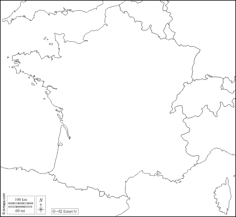 Cartina Fisica Francia Da Stampare