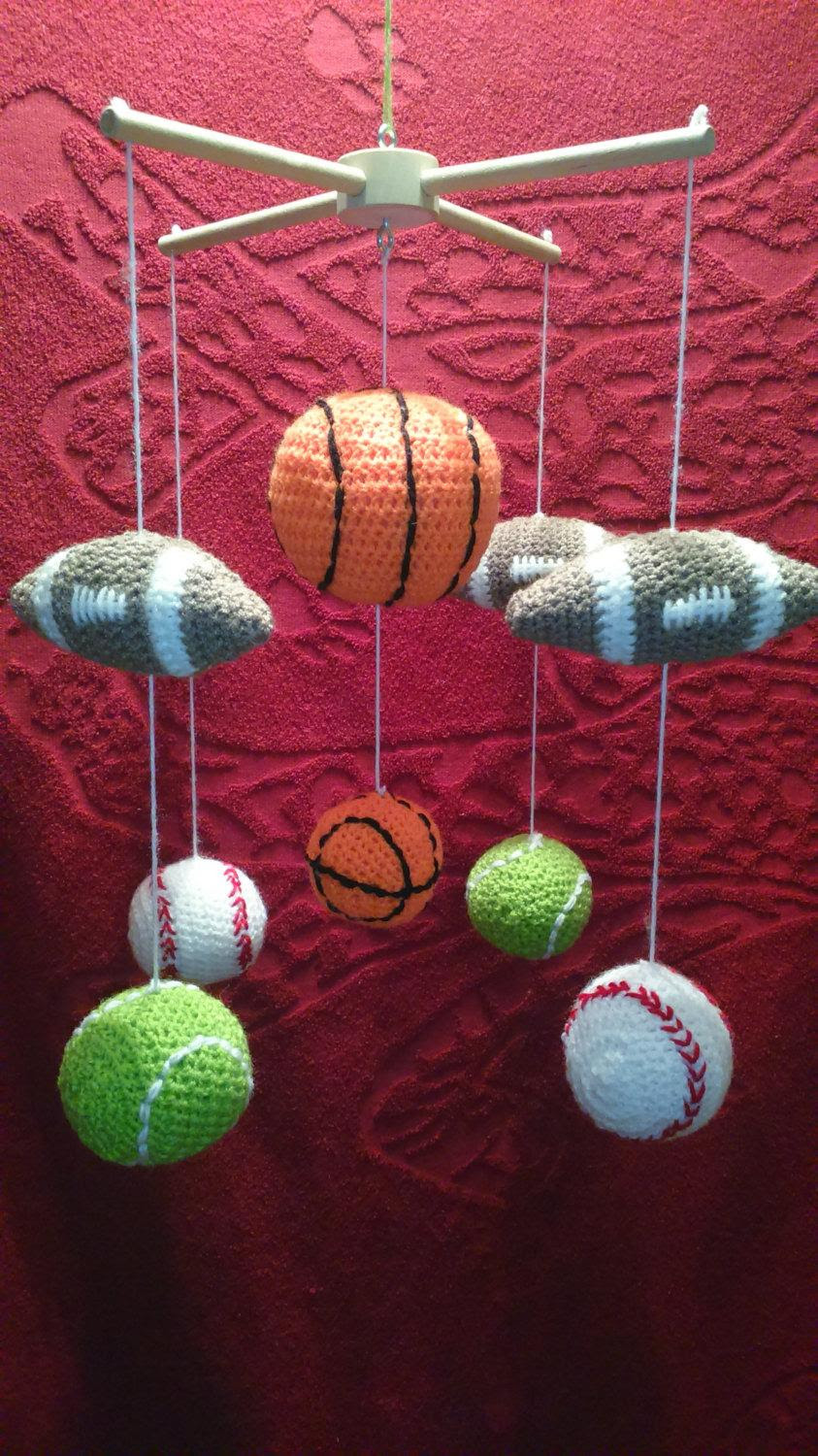Baby Mobile Boy Baby Crib Mobile Sports Mobile Crochet Baby Mobile Stars Baseball Football Basketball Tennisball Nursery Woodland Mobile 2648376 Weddbook