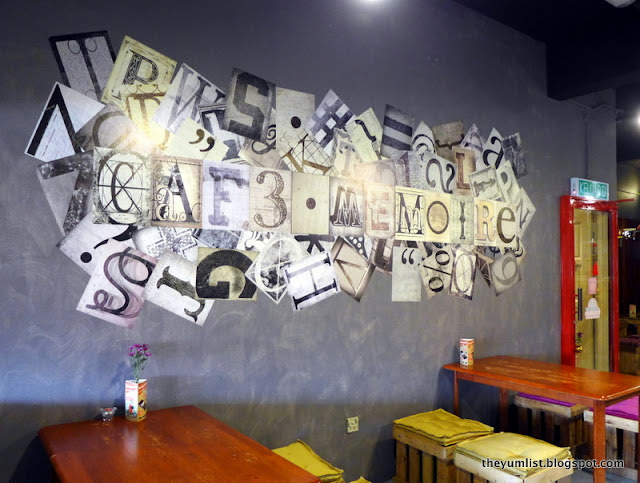 La Cafe Memoire, Dinner Menu, TTDI