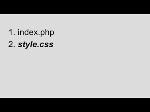 Tutoriel Vidéo WordPress Créer un thème wordpress