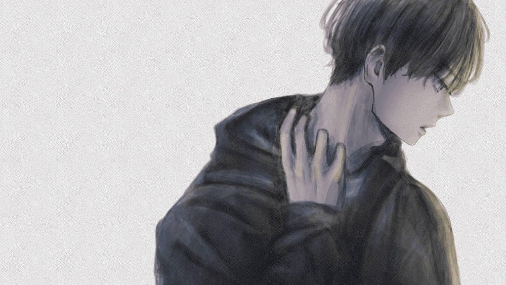 男性イラスト24 横顔 ミカスケのお絵描き