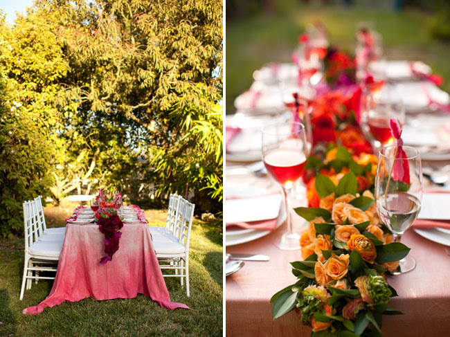 pink wedding reception ideas