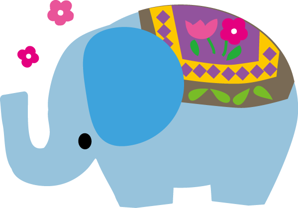 ぞう ゾウ イラスト 無料イラストフリー素材