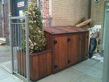 pin  collections  home ideas garbage shed hide