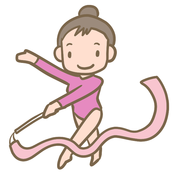 新体操のイラスト かわいいフリー素材が無料のイラストレイン