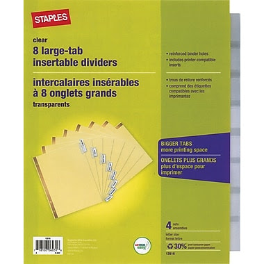 8 Tab Divider Template Shefalitayal