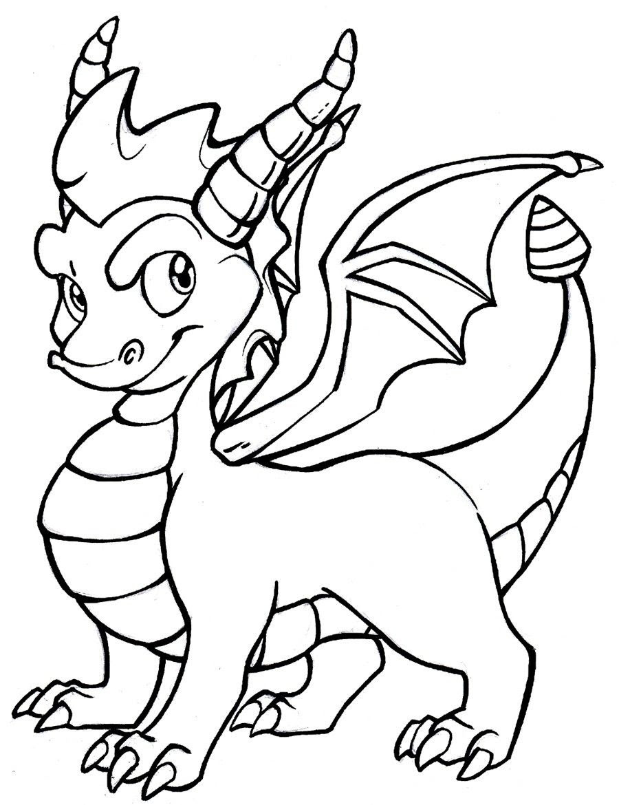 Baby Dragon Coloring Pages - Coloring Home