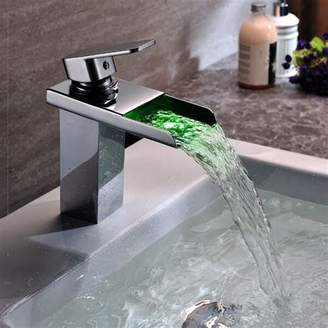 The product will be delivered before:. Led Waterfall Bathroom Sink Faucet LED Basin Mixer Tap