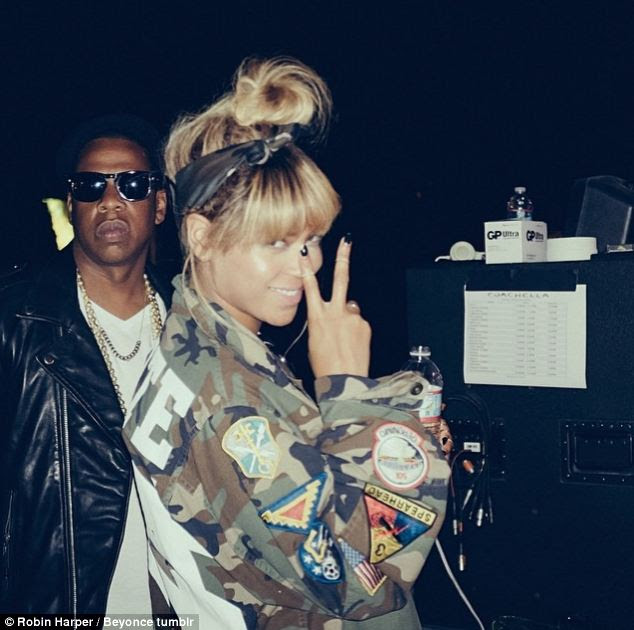 Queen Bey: Beyonce shared intimate photos from the second weekend of Coachella onto her Tumblr account