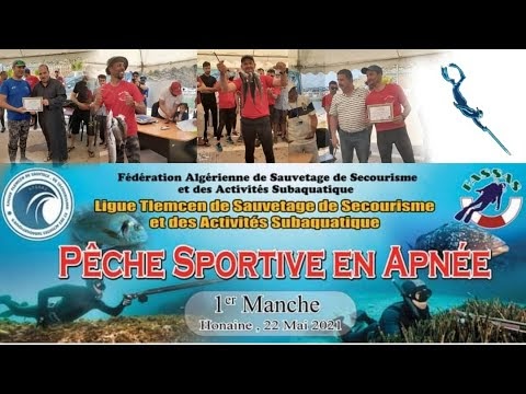 premiere compétitions de pêche sportive en apnée a Tlemcen