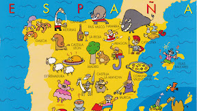 Cartoon Map Of Spain