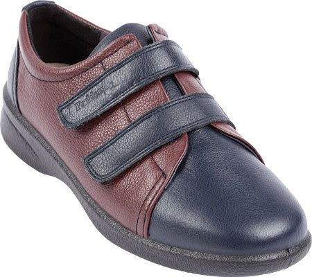 Padders Women's Revive Orthotic Shoes,Navy/Bordeaux Leather,6.5 UK