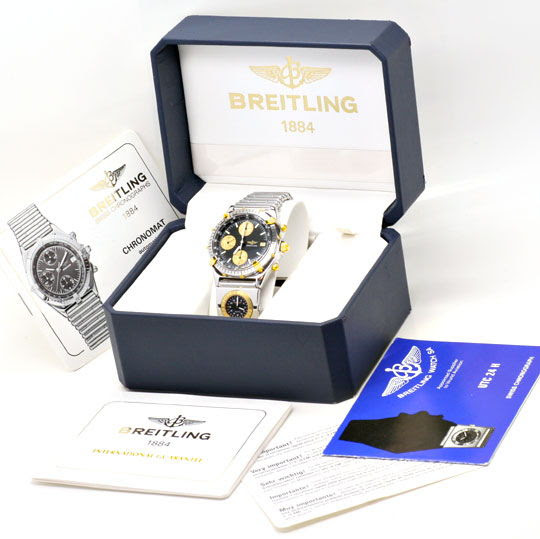 Originalfoto BREITLING CHRONOMAT, WINDRIDER, ROULEAUX UTC STG TOPUHR