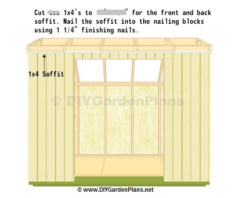 Fascia and Soffit: Saltbox Shed Plans - Page 10