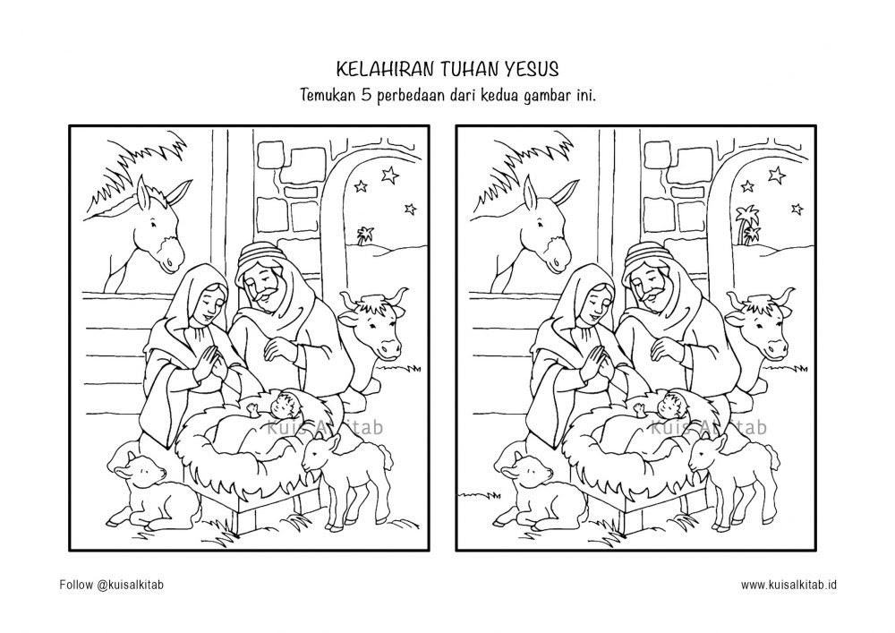 Cari Perbedaan Dalam Gambar - Kuis Alkitab
