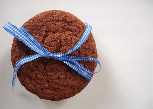 Giant chocolate sugar cookies