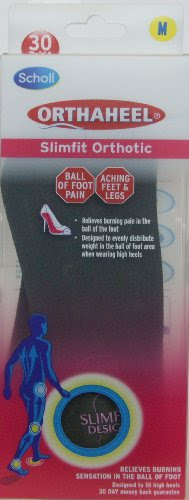 Scholl Orthaheel Slimfit Inserts - Medium Size - Designed for Heeled Shoes